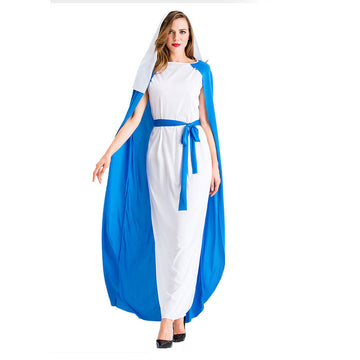 Halloween Griego Romano Cosplay Vestido de Diosa Griega de Carnaval para Adultos Femenino